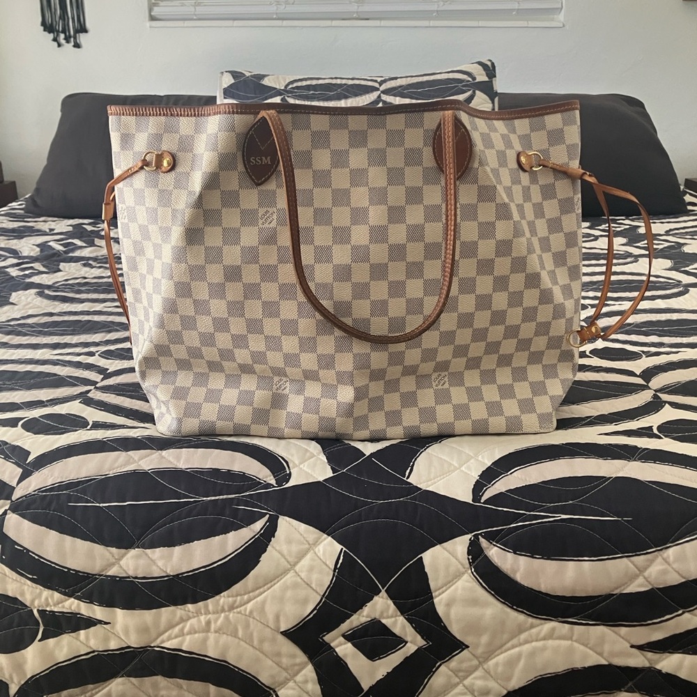 Authentic Louis Vuitton Neverfull GM Damier azur vintage 2012
